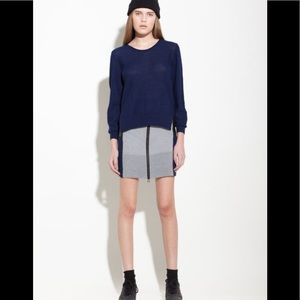Surface to Air Aze Knit Leather Skirt